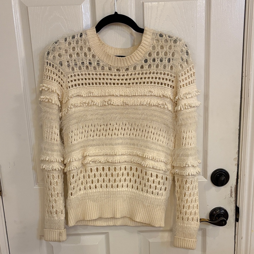 Banana Republic Cream Textured Women's Sweater